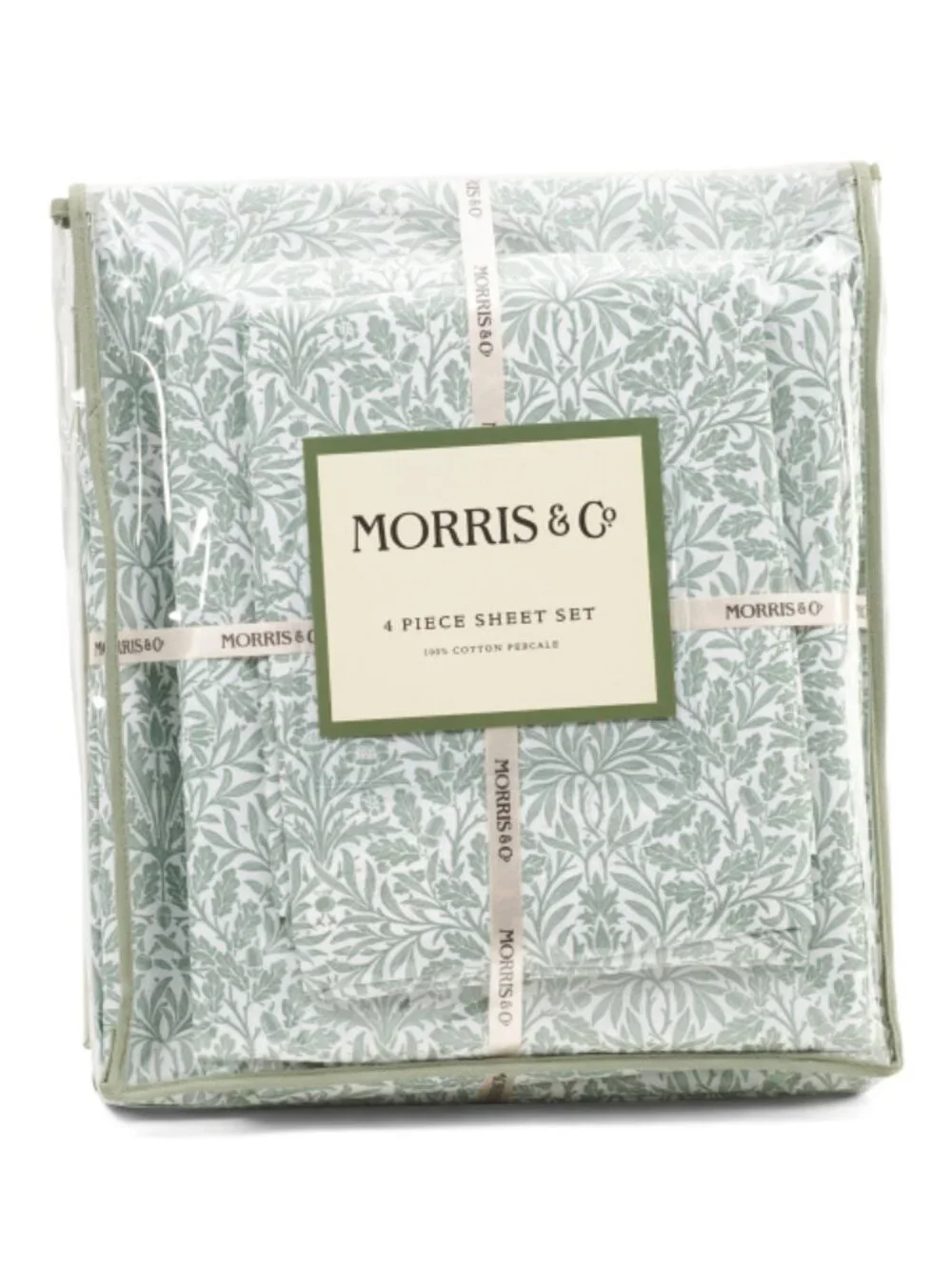 MORRIS & CO. Cotton Percale Floral Sheet Set